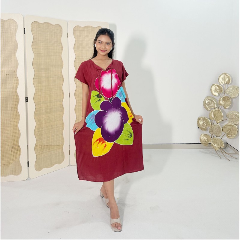 Daster bali Bunga lukis