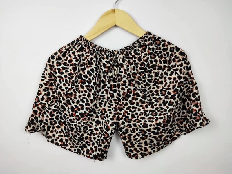Celana Pendek Murah Wanita Motif Leopard