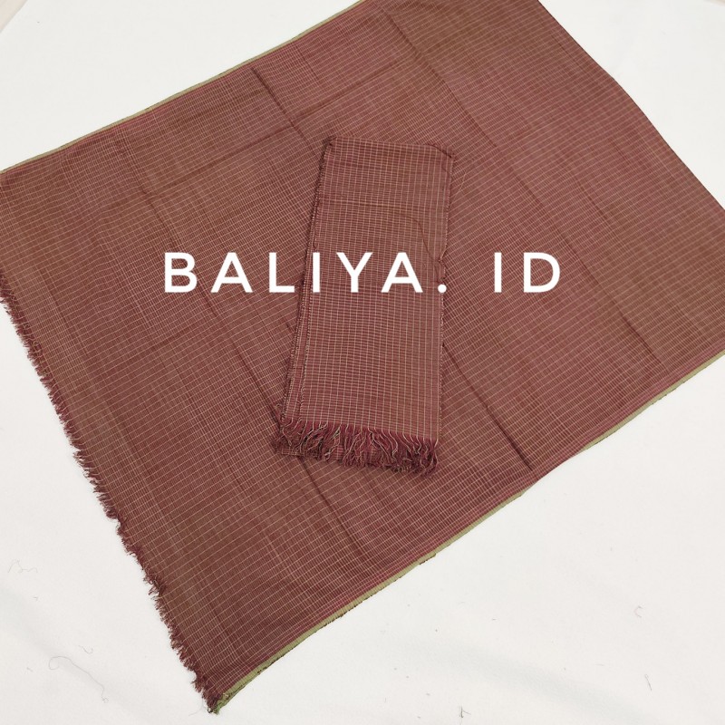 Endek Bebali warna coklat Baliya