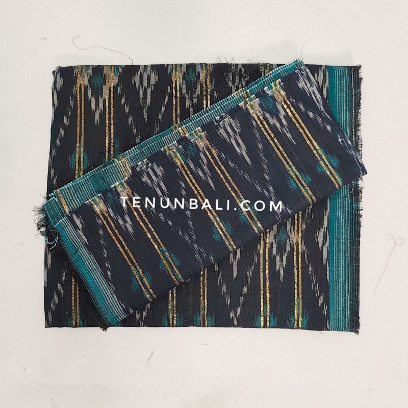 detail motif kamen banyumas warna tosca