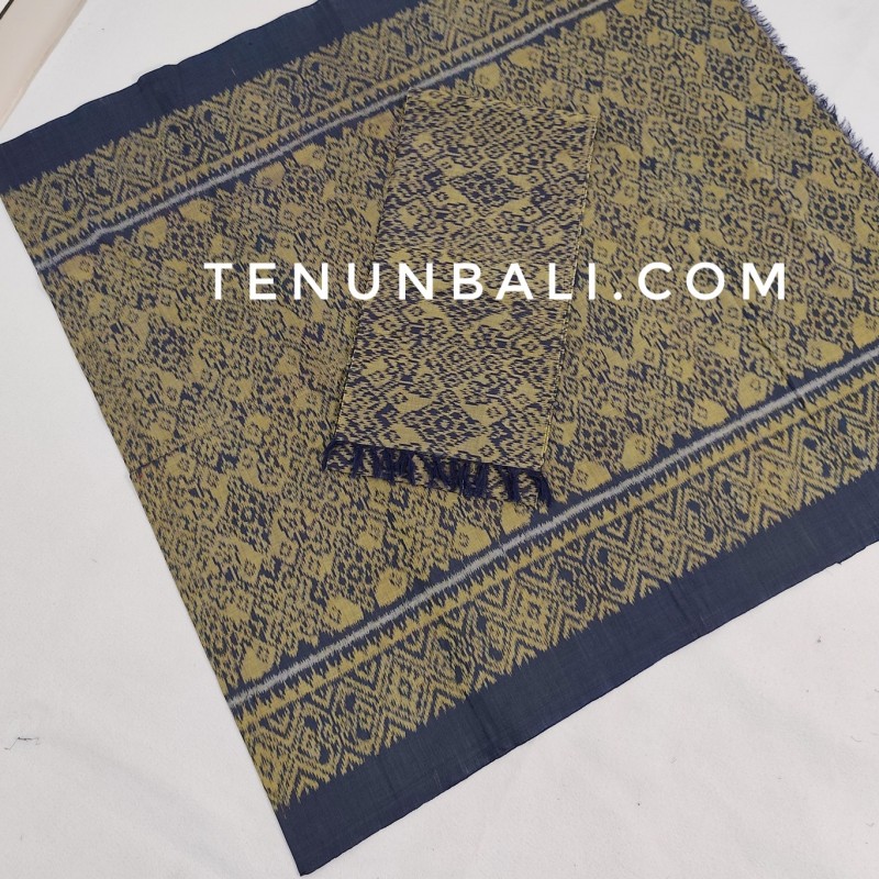 endek catri warna navy lembaran