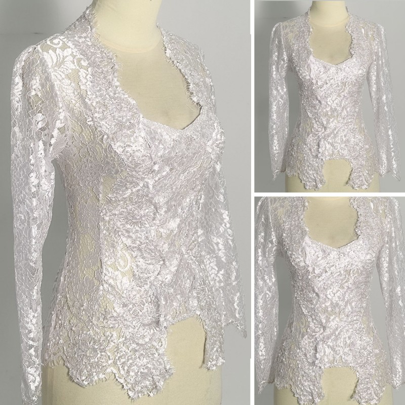 kebaya brokat full payet putih