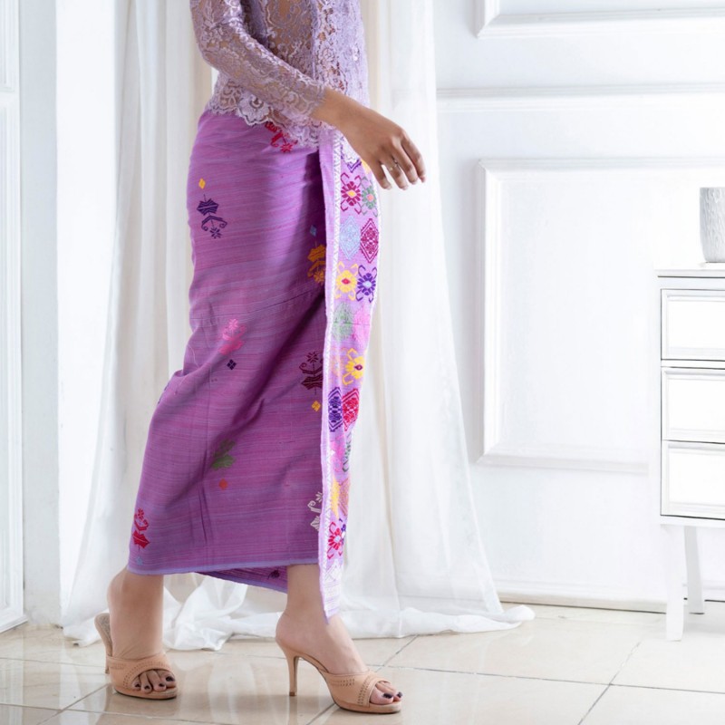 songket ungu lilac